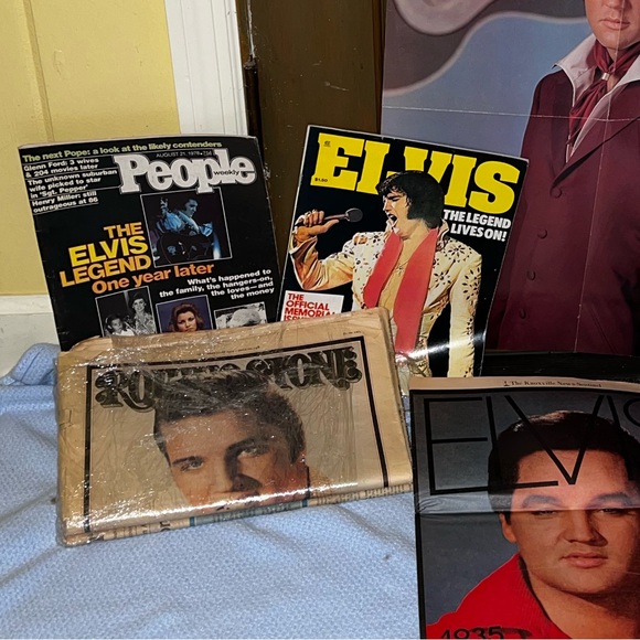 Rare Elvis Lot Rolling Stone 1978, People Magazine 1977, Elvis Memorabilia - Picture 2 of 16
